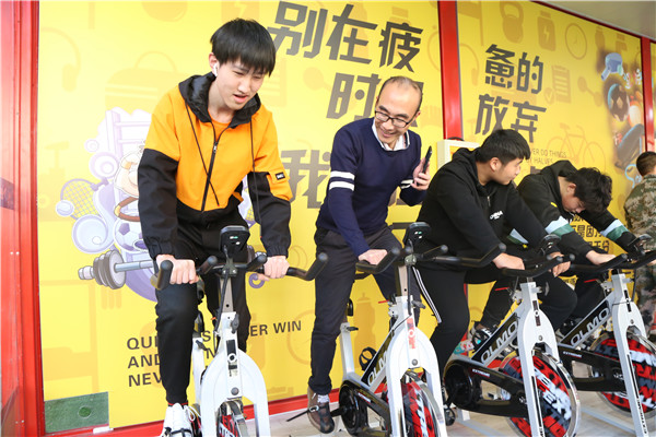 電競專業學子體能訓練